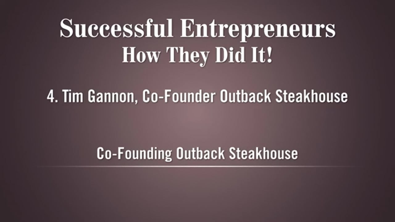 JD Sculley — Co-Founding Outback Steakhouse