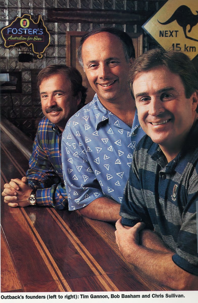 The four founders of Outback Steakhouse, Tampa, 1988