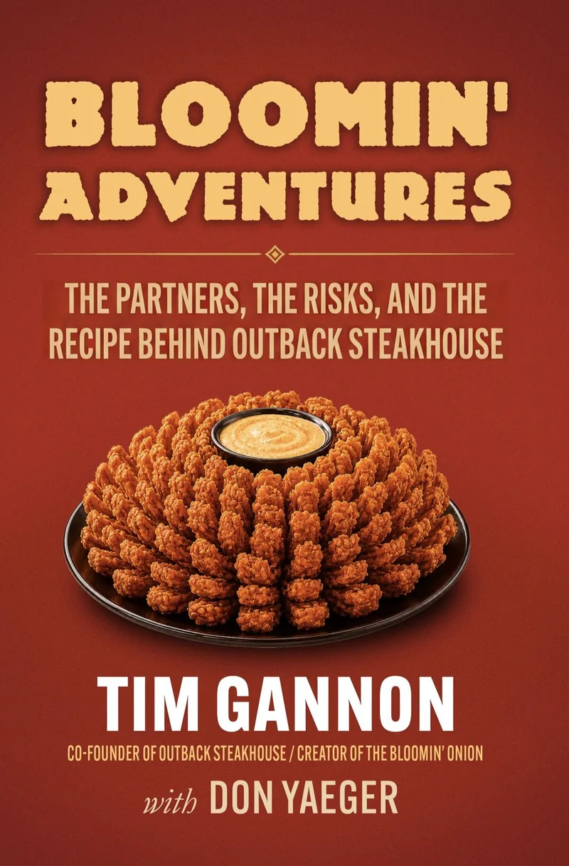 Bloomin' Adventures (Blooming Adventures) book cover — The Partners, the Risks, and the Recipe Behind Outback Steakhouse by Tim Gannon with Don Yaeger