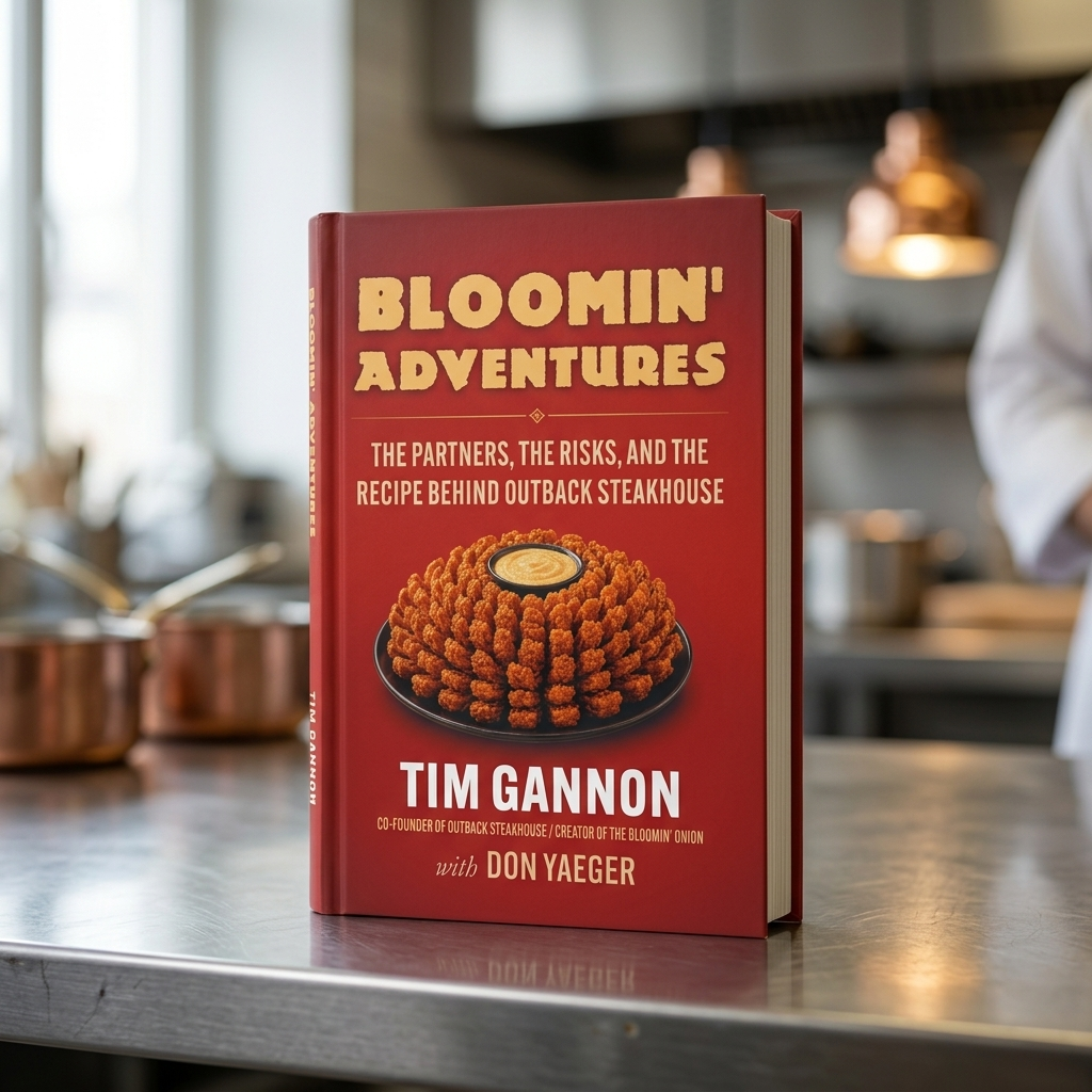 Bloomin' Adventures book on a kitchen counter