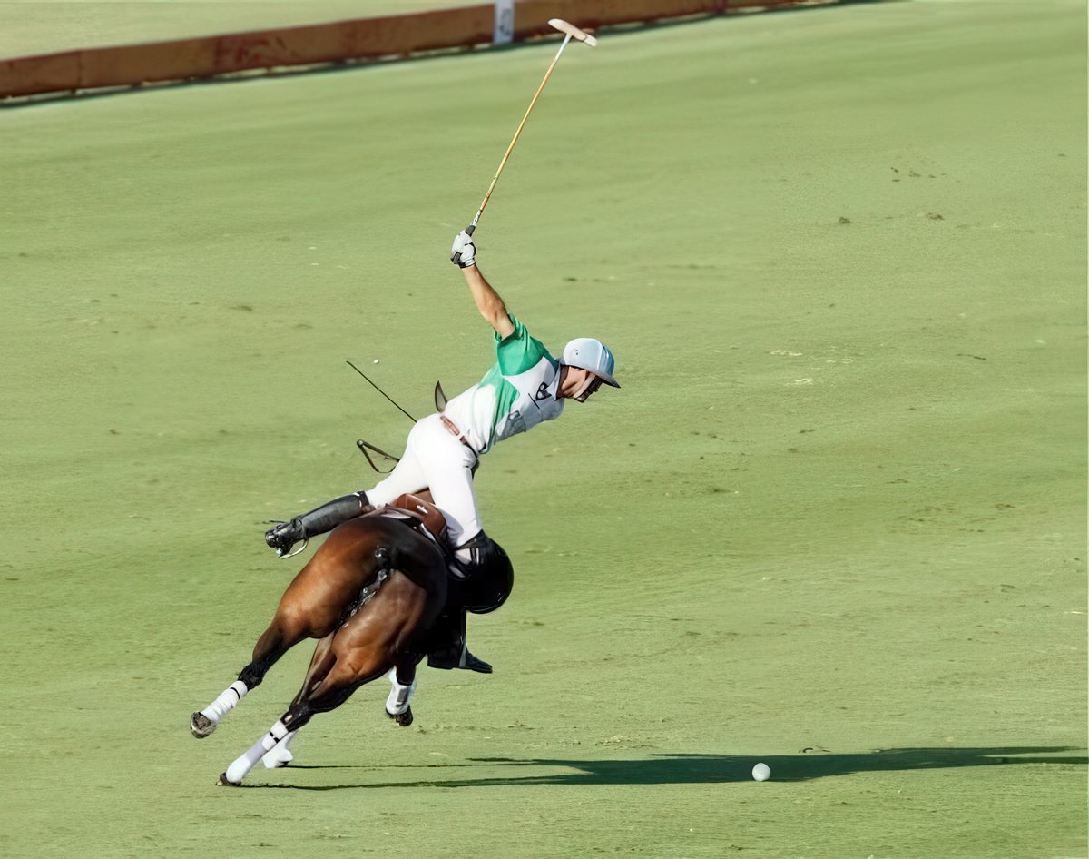 Adolfo Cambiaso at full gallop.