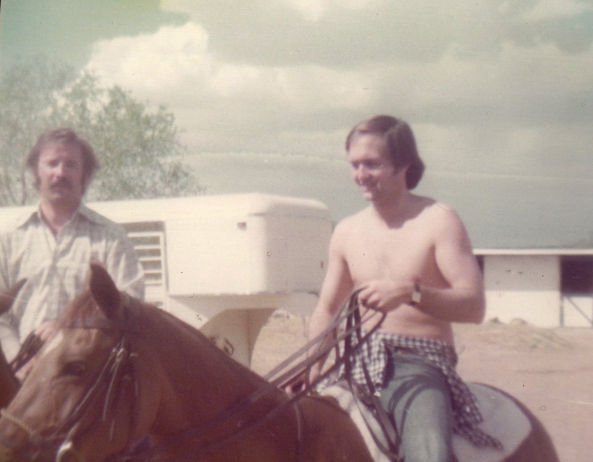 With Phil Heatley as young men.