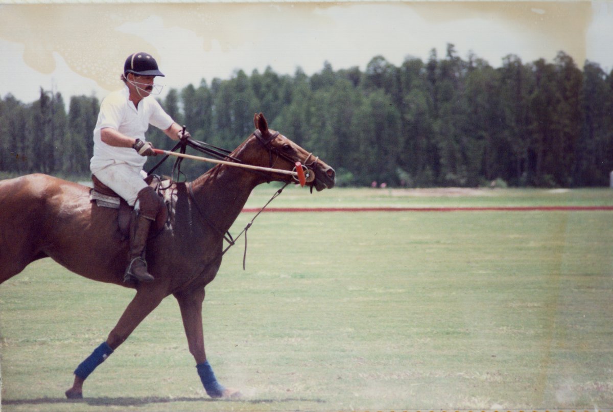 Riding Chiquita.