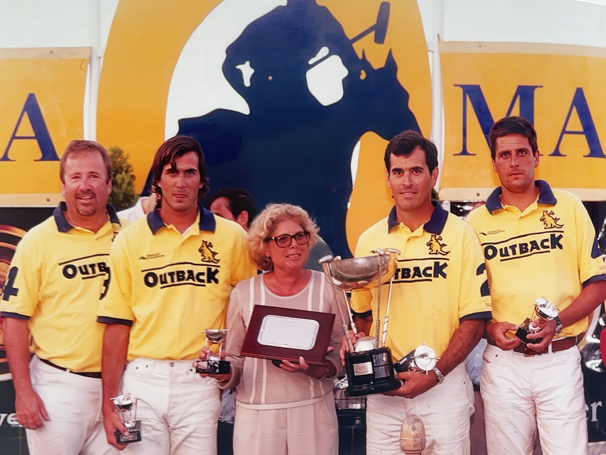 With the Queen of Spain after winning the Silver Cup.