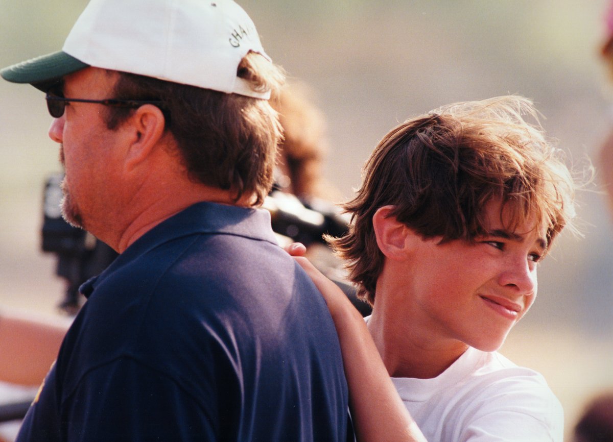 On the sidelines with Chris.