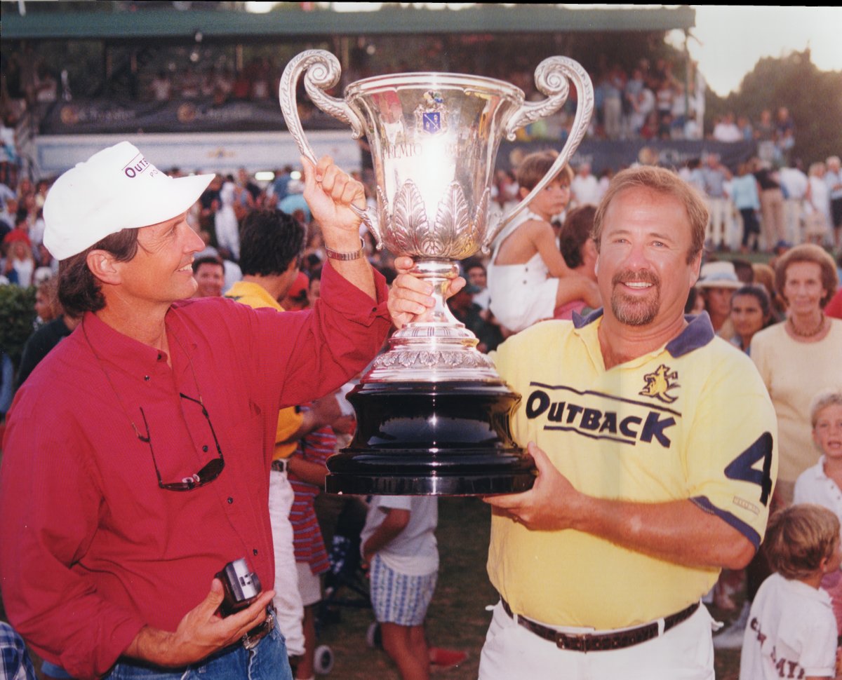 With Phil, hoisting the Silver Cup in Spain.