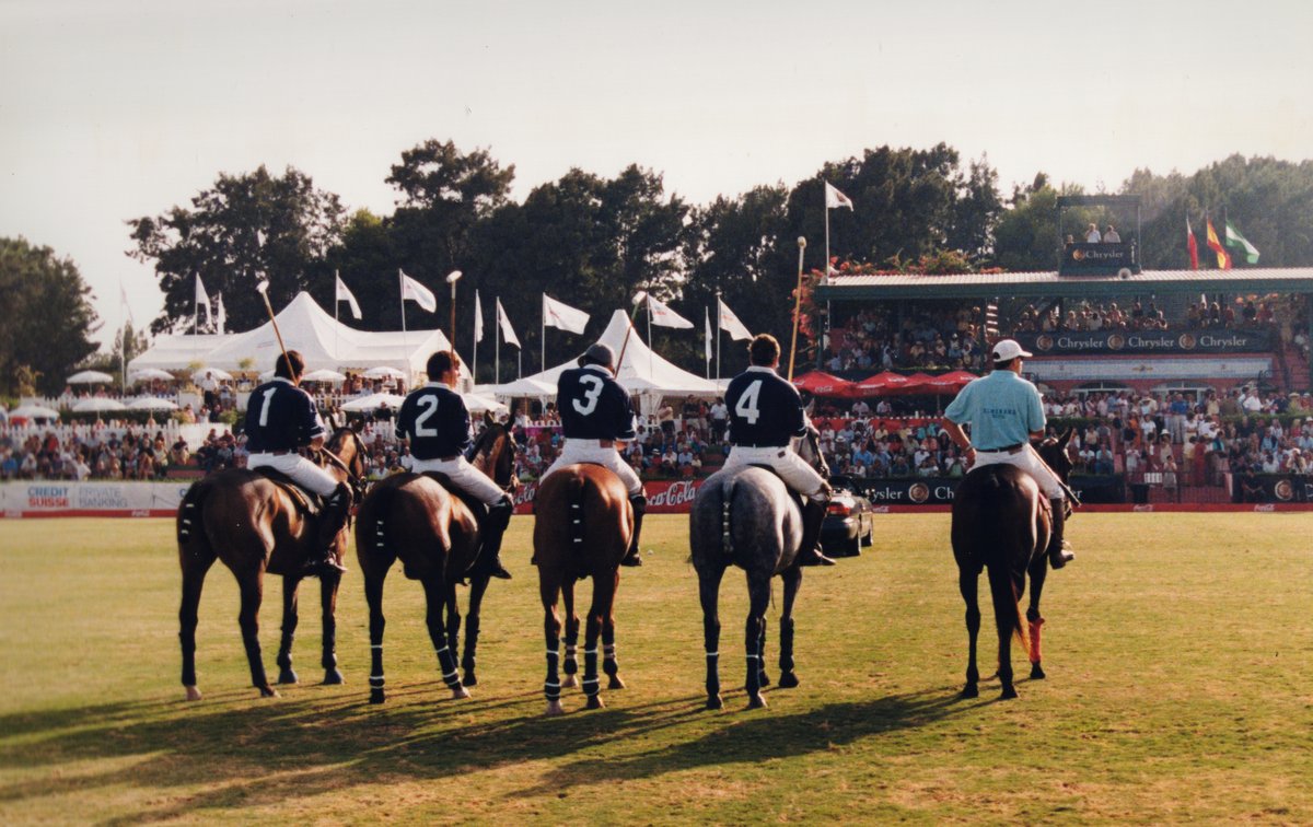 Riding out before the crowd at Sandhurst.
